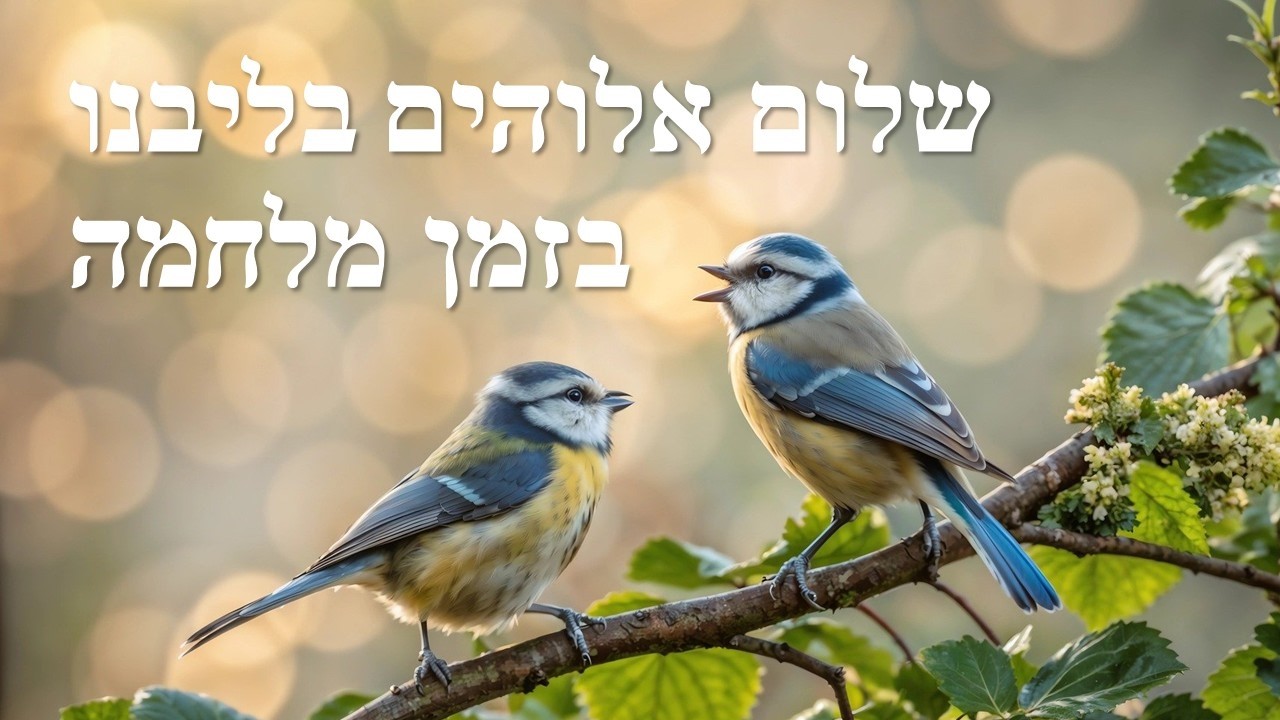 שלום אלוהים בליבנו בזמן מלחמה - 14/03/2026