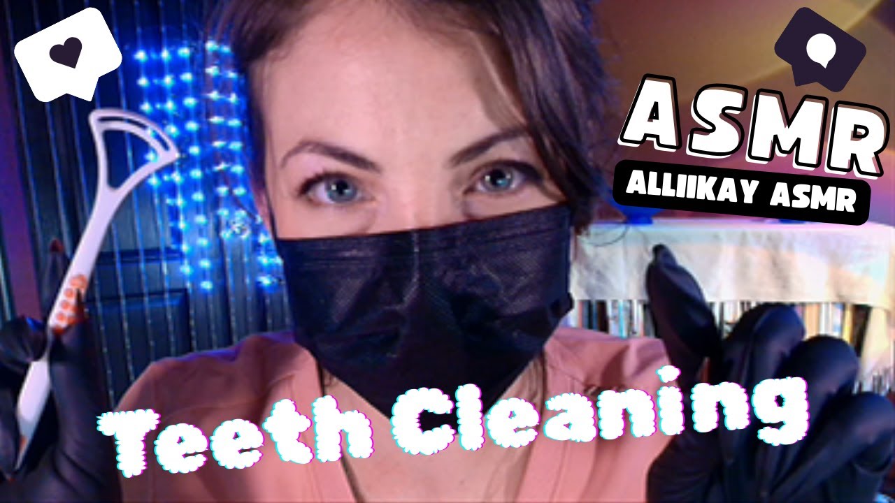 ASMR Dentist with latex gloves