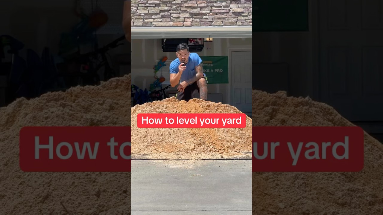 How to level your lawn and yard with sand