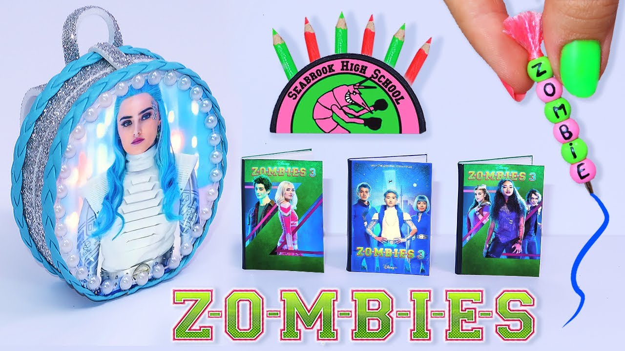 🧟‍♀️ MINI ÚTILES ESCOLARES de ZOMBIES 3 ¡¡SÍ FUNCIONAN!! (mochila, lapicera, bolígrafo, cuaderno)