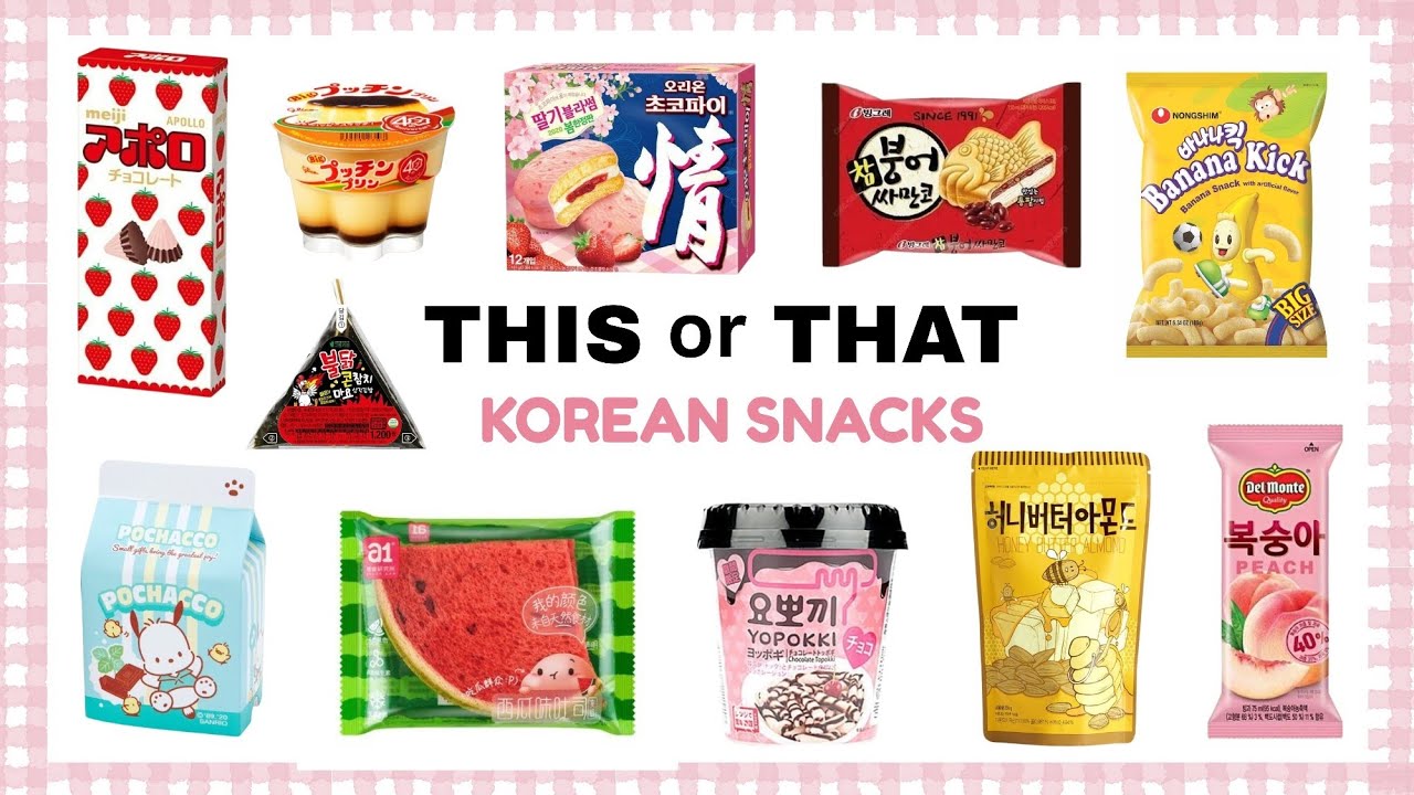 This or That | Korean snacks Edition 🍥🥮🍡🥡