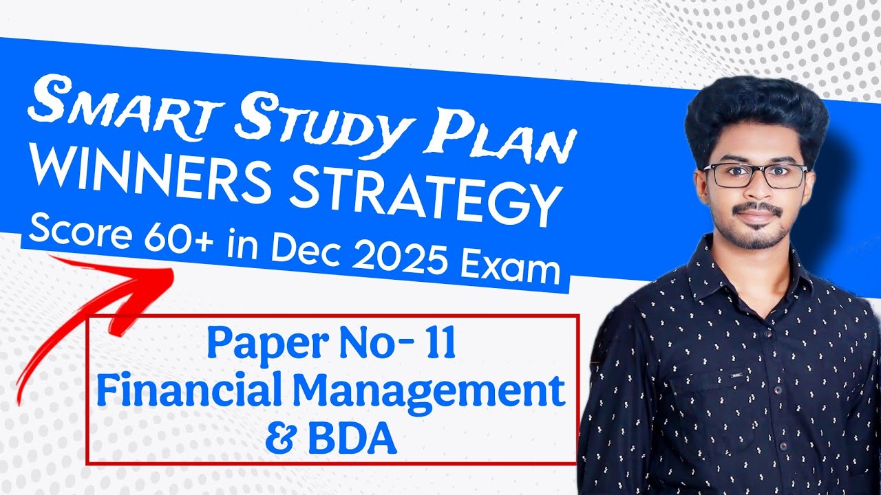 How to Score 60% in Financial Management?  | CMA Inter Dec 2025 Exam