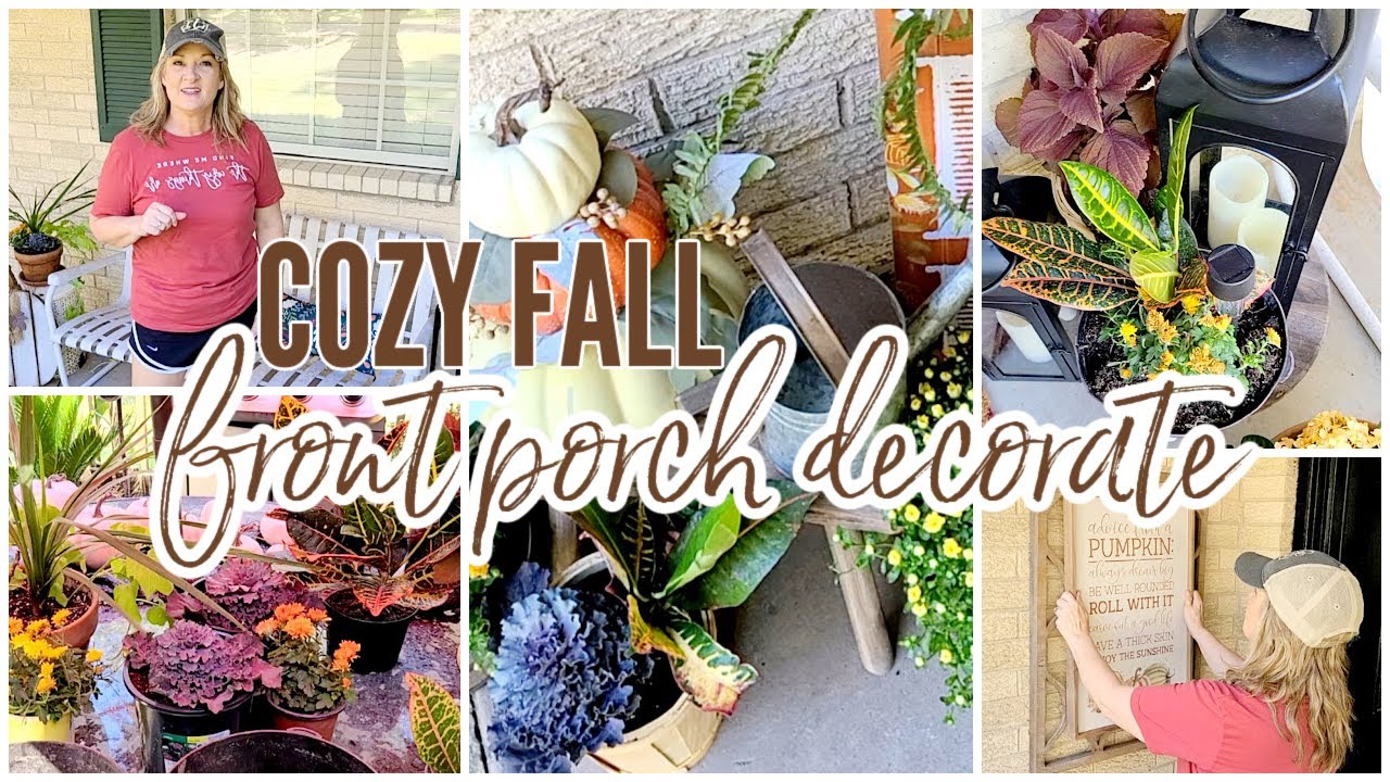 FALL FRONT PORCH 2022 // FALL PORCH MAKEOVER // 2022 FALL CLEAN AND DECORATE // ROBIN LANE LOWE