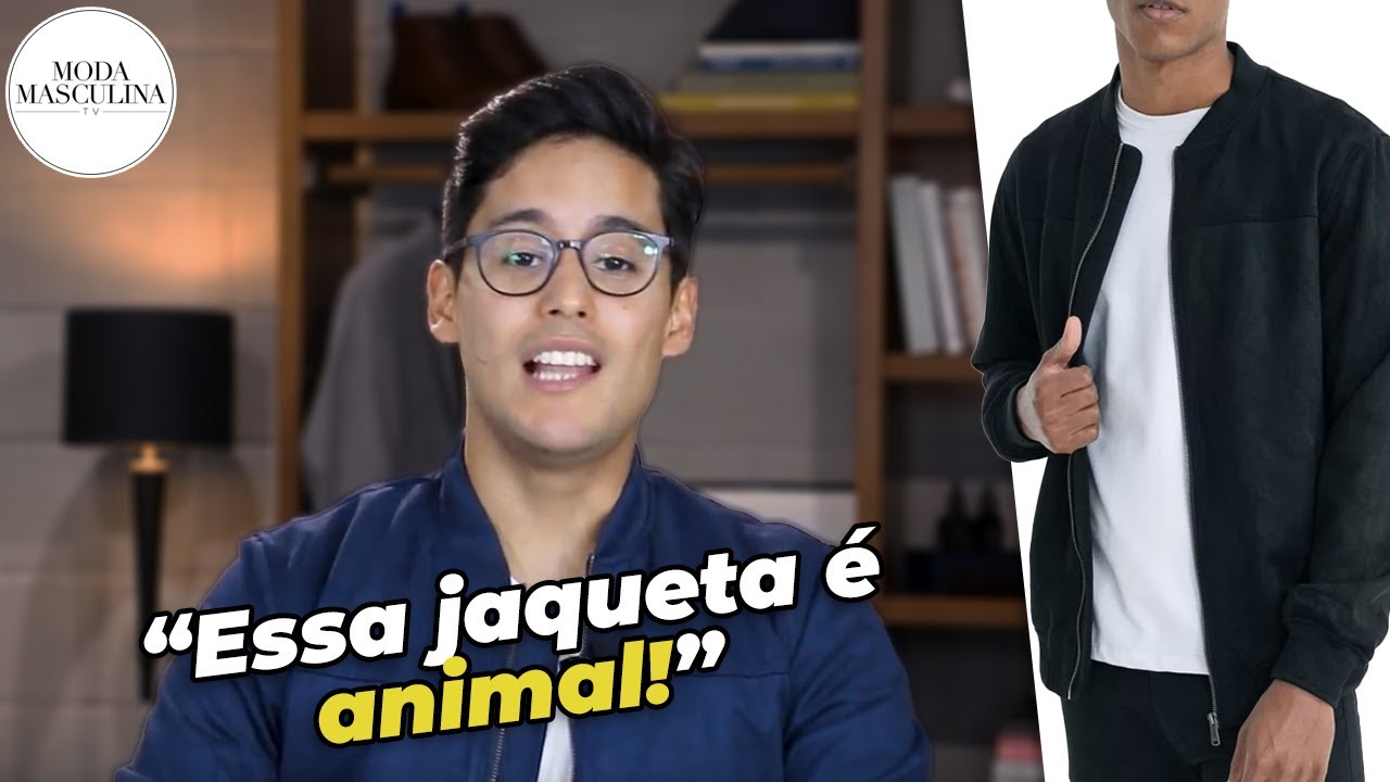 JAQUETA BOMBER EM SUEDE: uma peça perfeita para um armário cápsula masculino