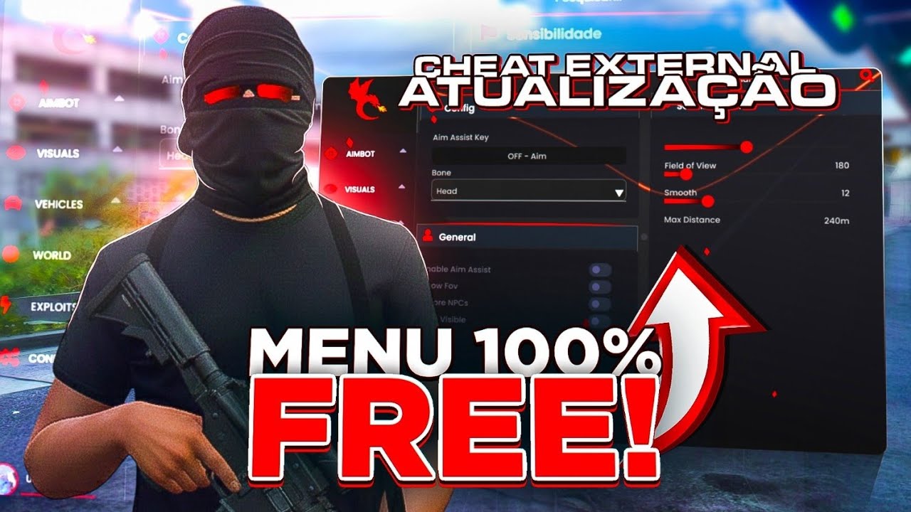 FIVEM MOD MENU 100% GRATÍS/FREE - EXTERNAL - ATUALIZAÇÃO COMPLETA DE COMO USAR ELE