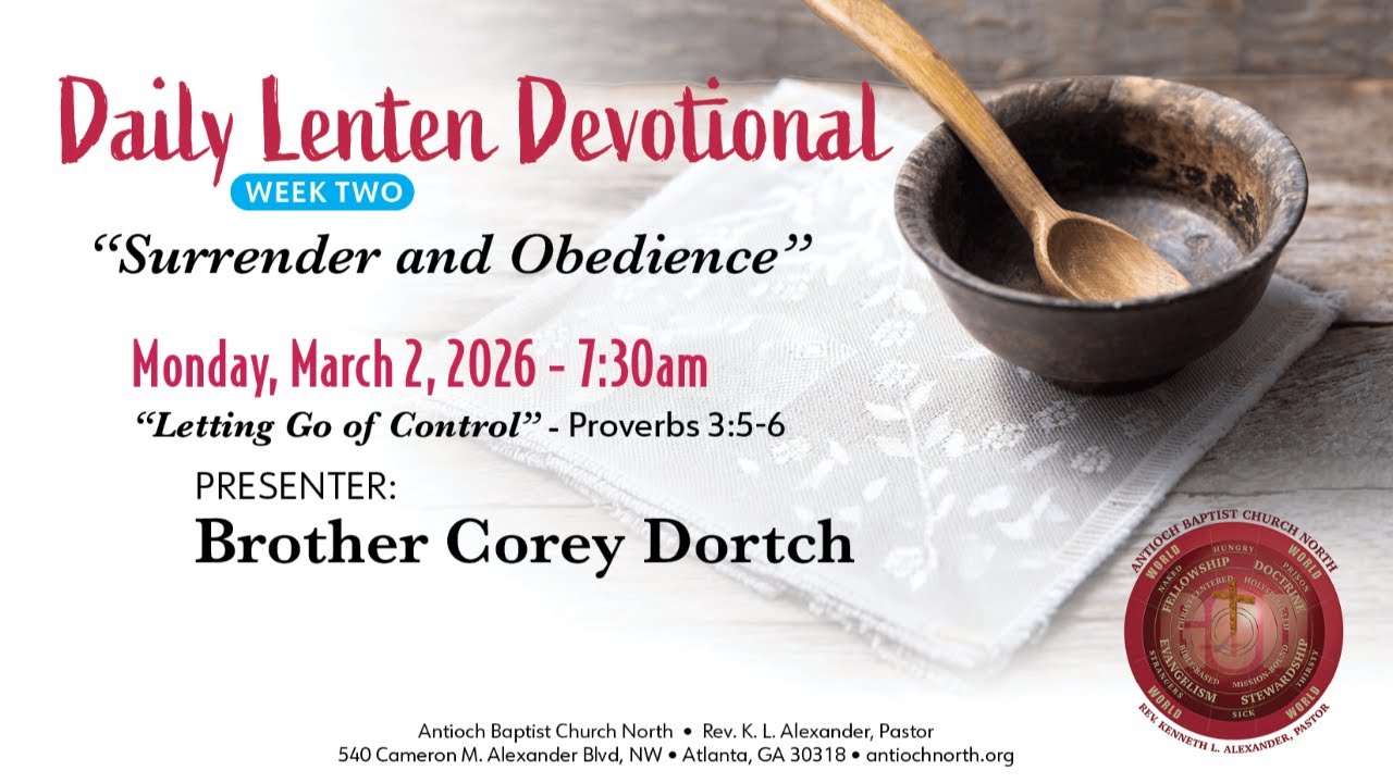 Week Two Theme Surrender and Obedience