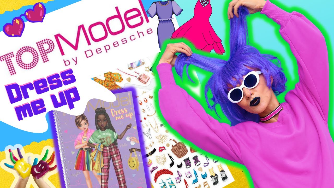 DESIGNER is my second name 😍👗👠  Top Model Dress Me Up Big Stickers Book