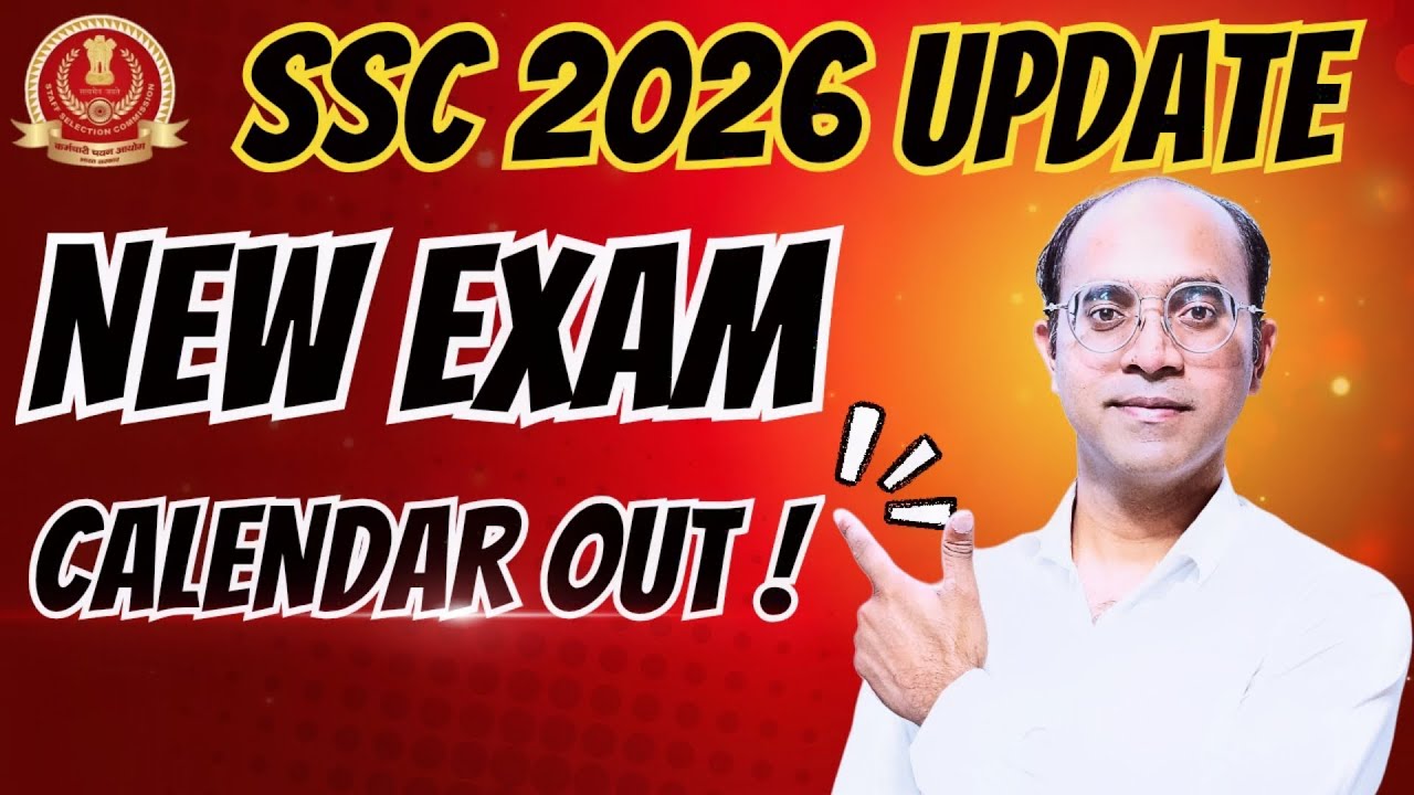 SSC Exam Calendar 2026 Out! 📢 | SSC CGL, CHSL, MTS & GD Exam Dates 2026 #ssc 