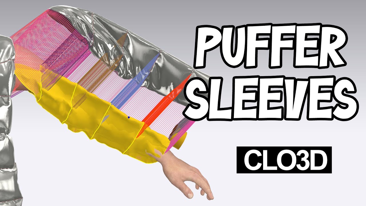 How to Make Puffer Jacket Sleeves in Clo3D