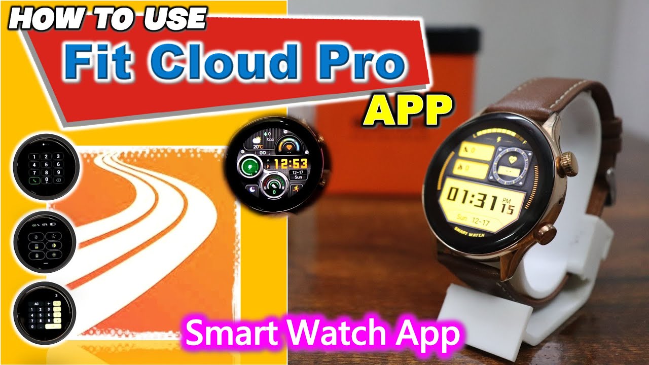 Fit Cloud Pro Smart Watch App Setting | Gizmore App | Pro Max | T800 Ultra How To Use Fit Cloud Pro