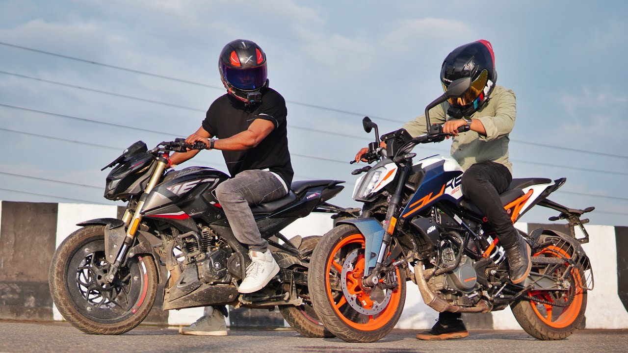KTM Duke 160 Vs Pulsar N160 | 160cc King Race Battle 🏁🔥