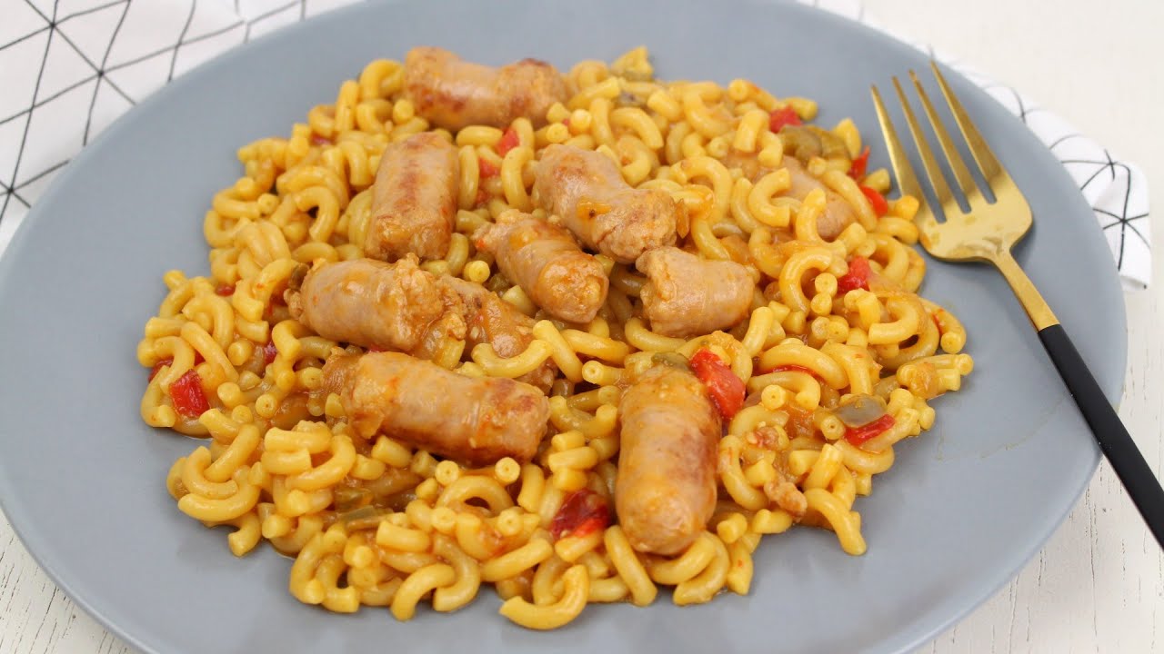 🍲Fideuá de SALCHICHAS FRESCAS en olla GM 🍲| Receta fácil y rápida