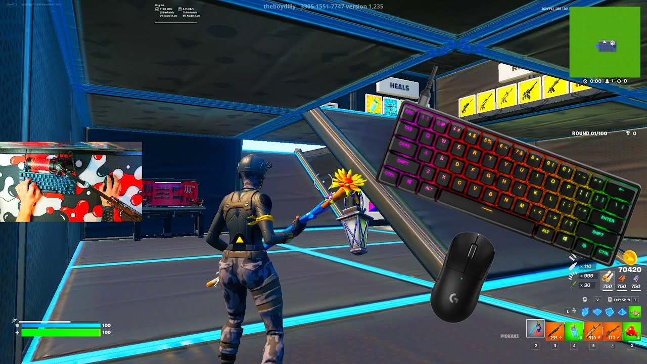 ⭐️Steelseries Apex Pro Mini ASMR Chill 🤩3V3V3 Go Goated 🎧 Satisfying Fortnite 360 FPS 4K⭐️
