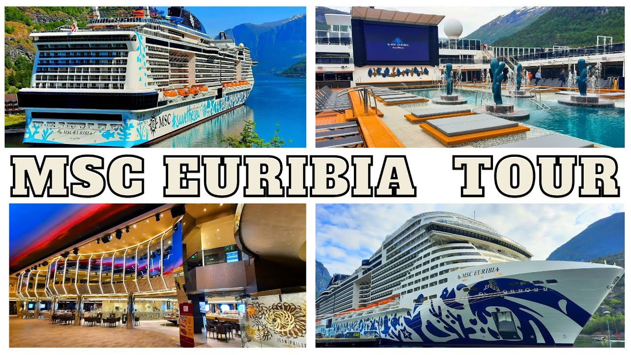 MSC EURIBIA - подробная экскурсия по кораблю - палуба за палубой - 4K