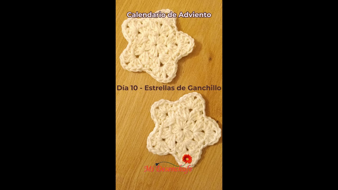 D&iacute;a 10 - Estrella de ganchillo - Calendario de adviento
