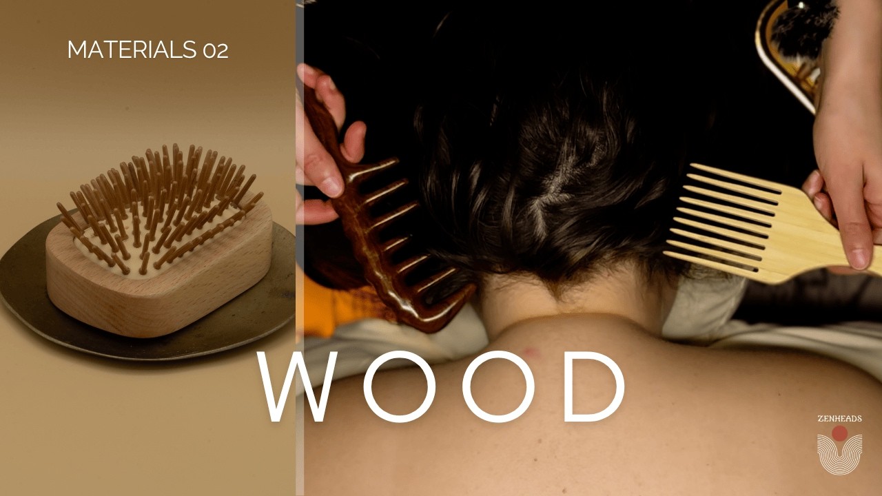 Wood Tools Only Hair Play ASMR [Combing and Scalp Massage] [No Talking]