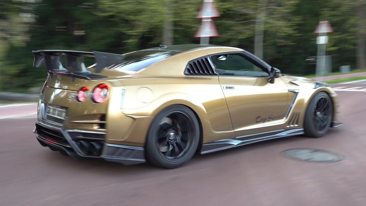 Nissan GT-R R35 with Top Secret Bodykit! Accelerations & Fly By's!