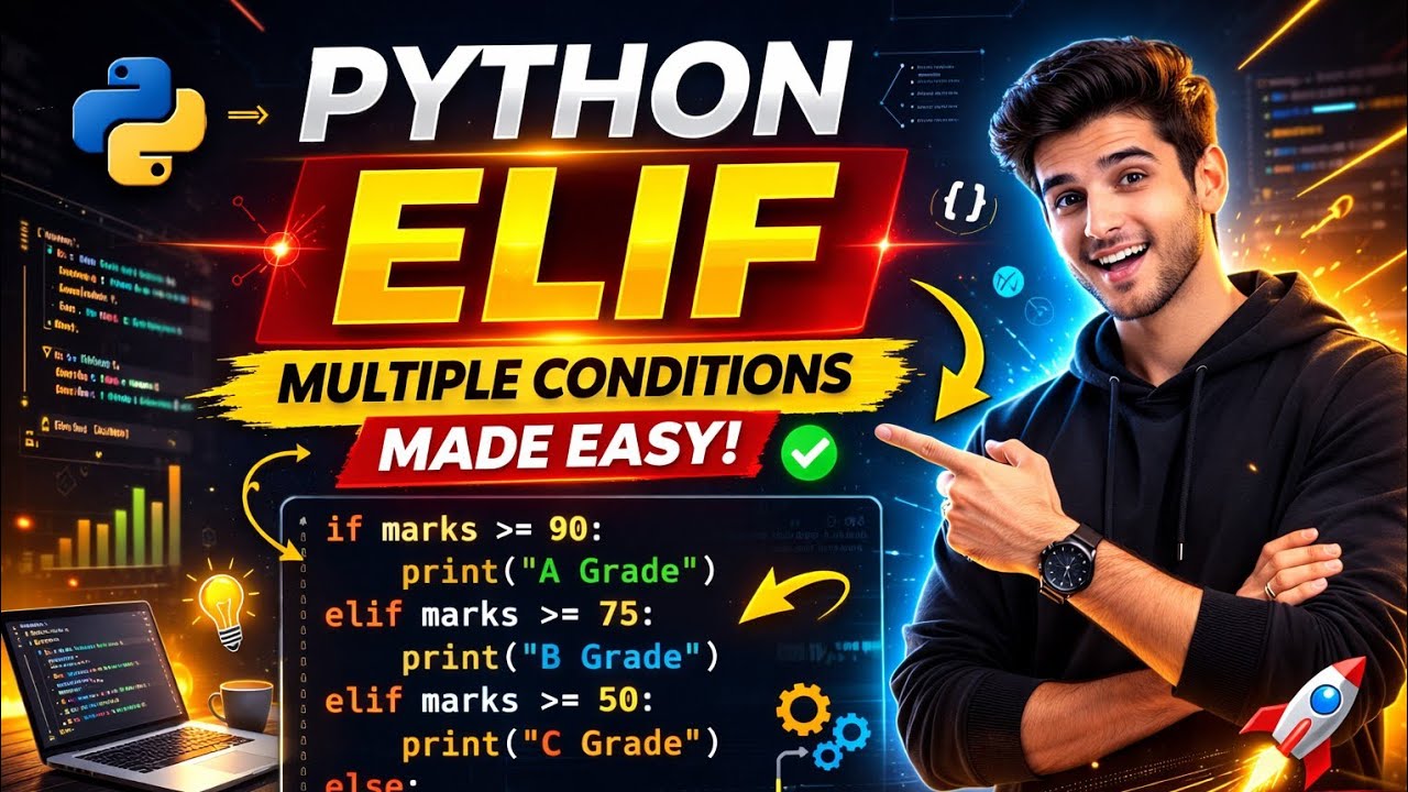 Python Elif Statement Explained | Complete Beginner Guide 🔥#beginnerprogramming 