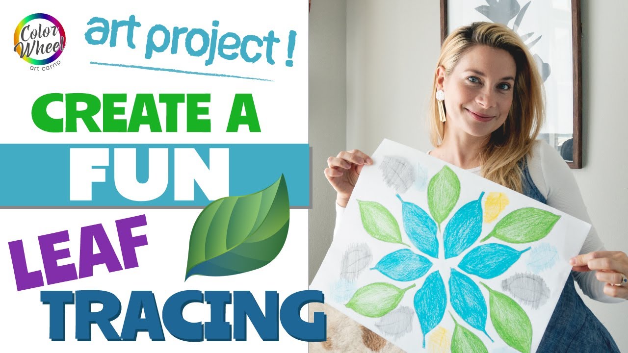 Fun Art Project - Colorful Leaf Tracing For Kids