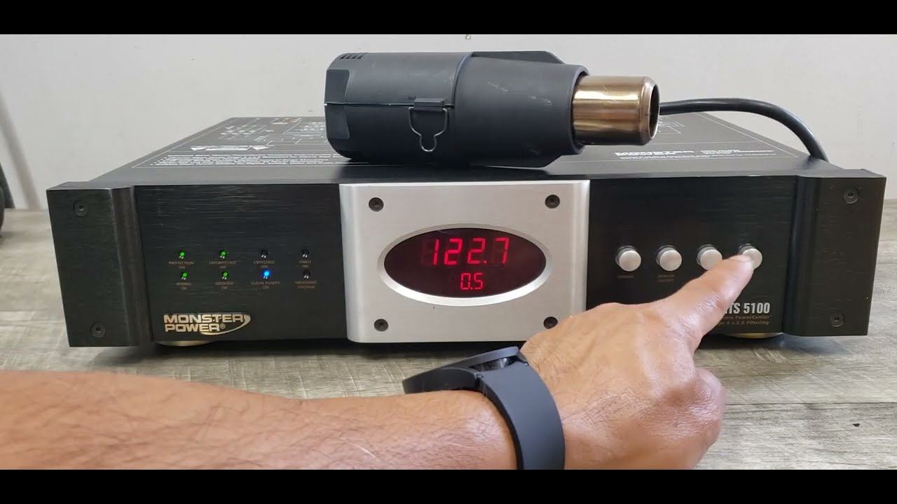 Monster Power HTS 5100 Surge Protector Power Line Conditioner Demo