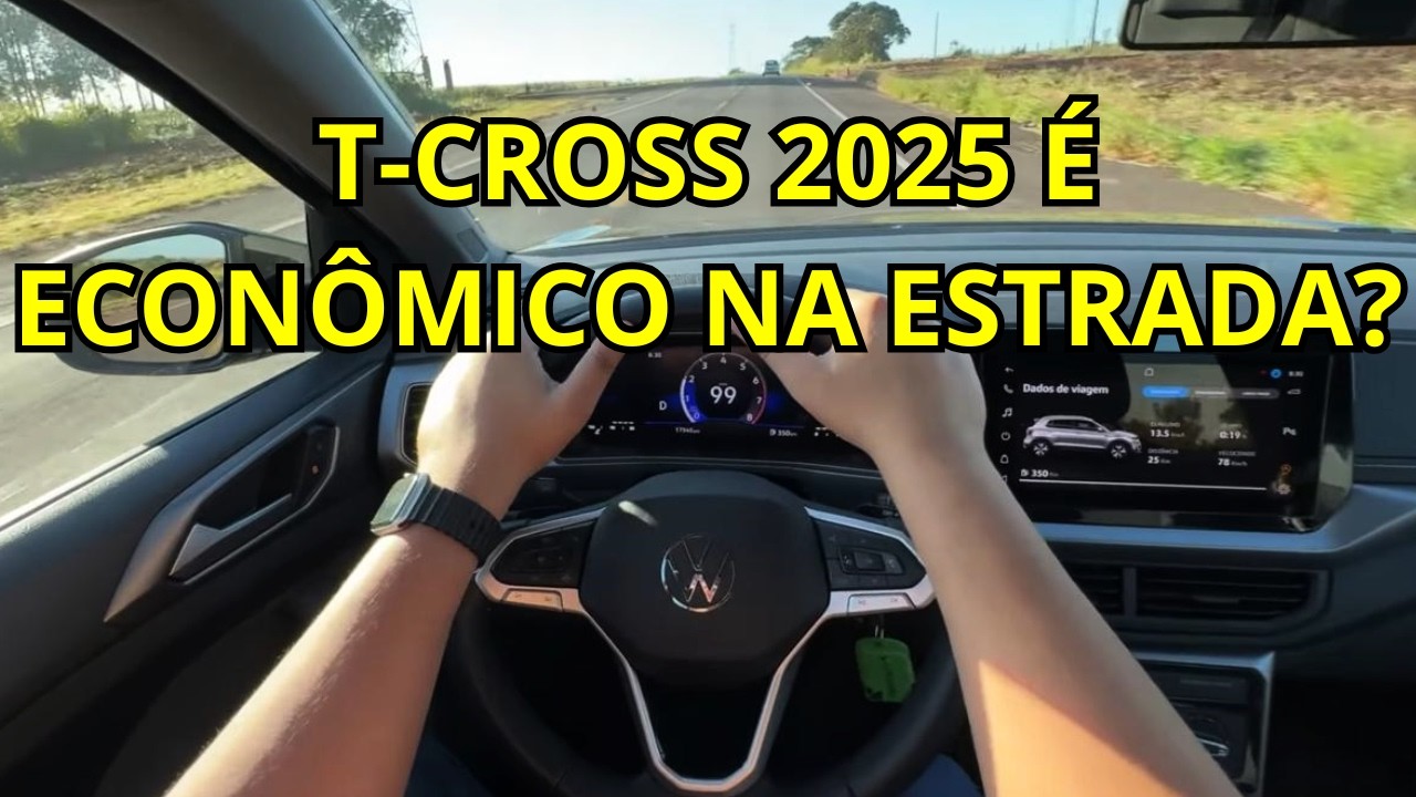 CONSUMO NA ESTRADA DO VOLKSWAGEN T-CROSS 200 TSI 2025