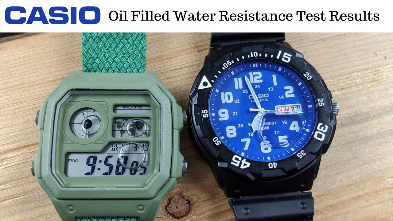 CASIO Oil Filled Case Mod Water Resistance Test Update MRW 200H