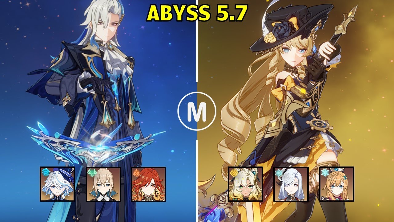 C3 Neuvillette Vape & C2 Navia Double Cryo - Spiral Abyss 5.7 Floor 12 9 stars Genshin Impact