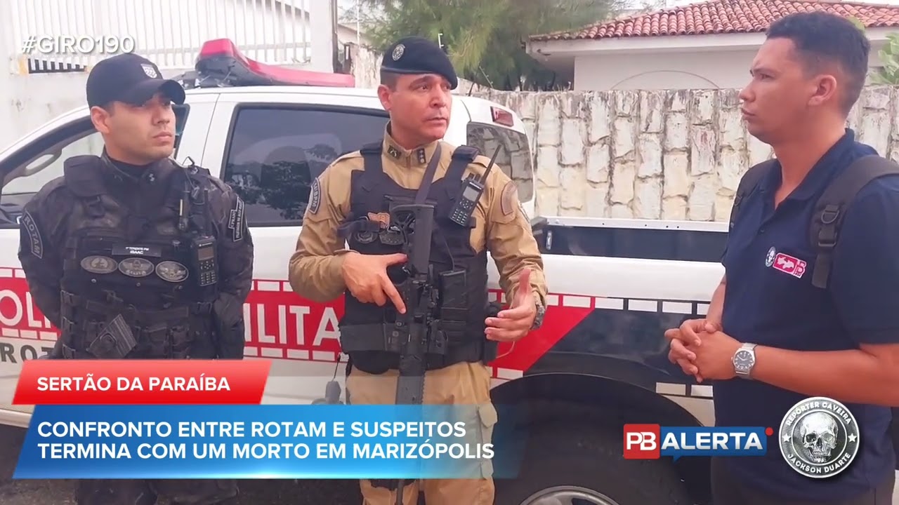 Confronto entre PM e suspeitos termina com um morto em Marizópolis, região de Sousa.