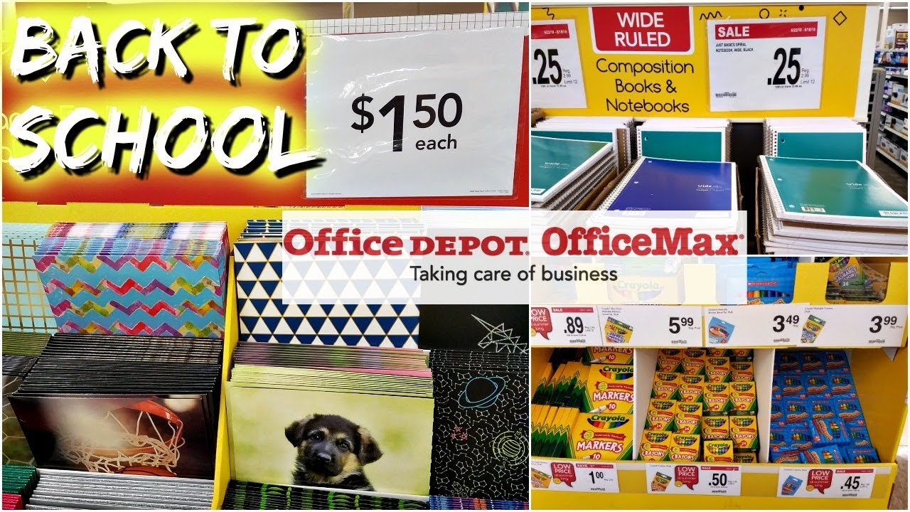 BACK TO SCHOOL SHOPPING OFFICEMAX SCHOOL SUPPLIES WALK THROUGH 2018