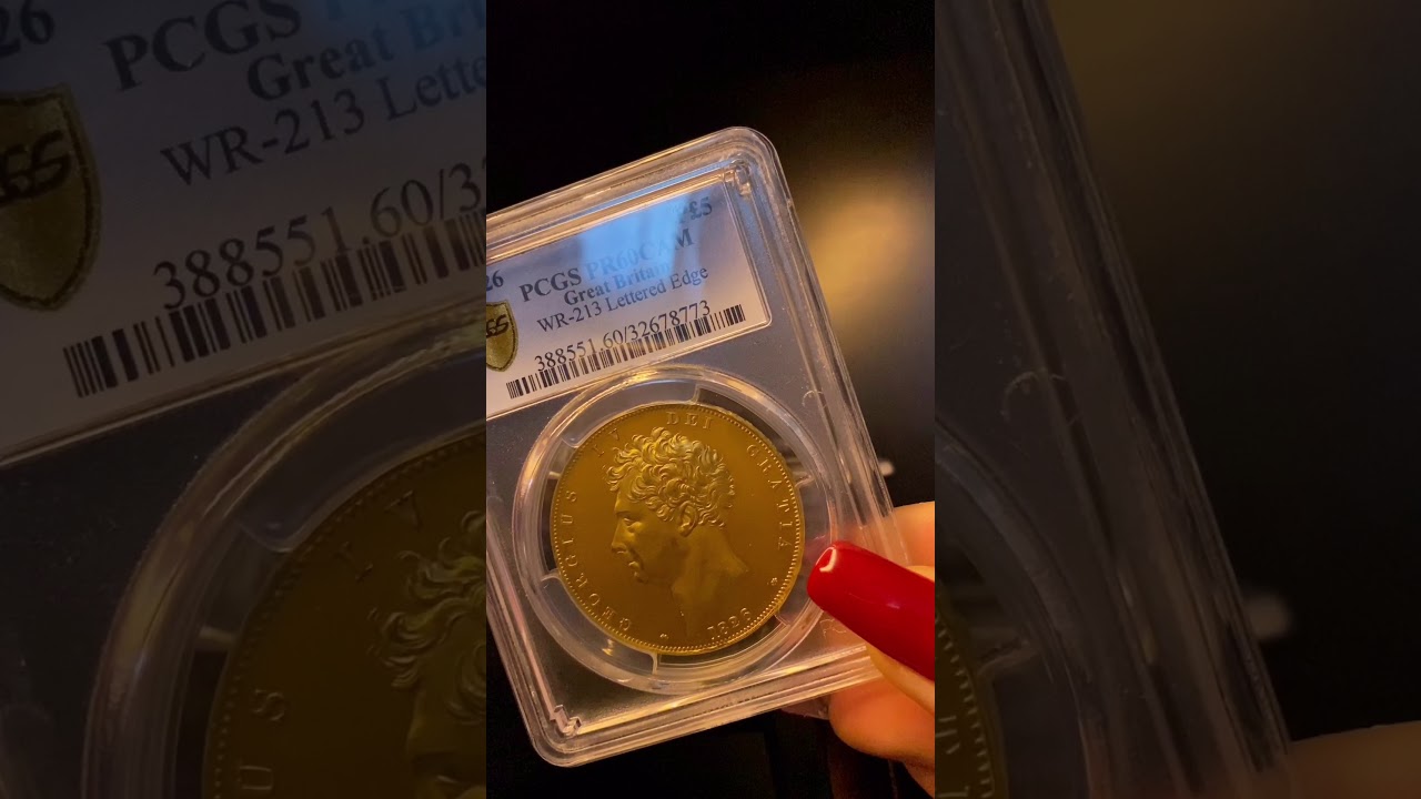 1826 Gold Proof Five Pounds Live Video