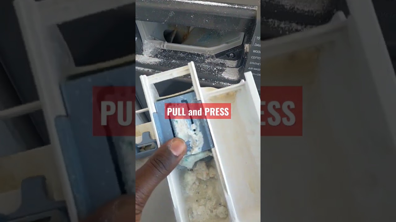 how to remove a washing machine soap dispenser #dispensor #appliances #selfrepair #fullyautomatic