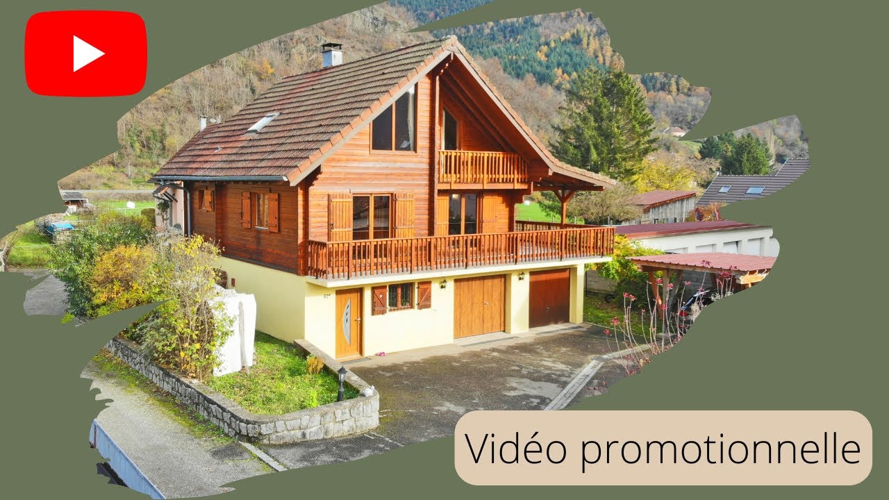 Chalet Madrier 🌲 3 chambres - Garage double - Piscine 🤩