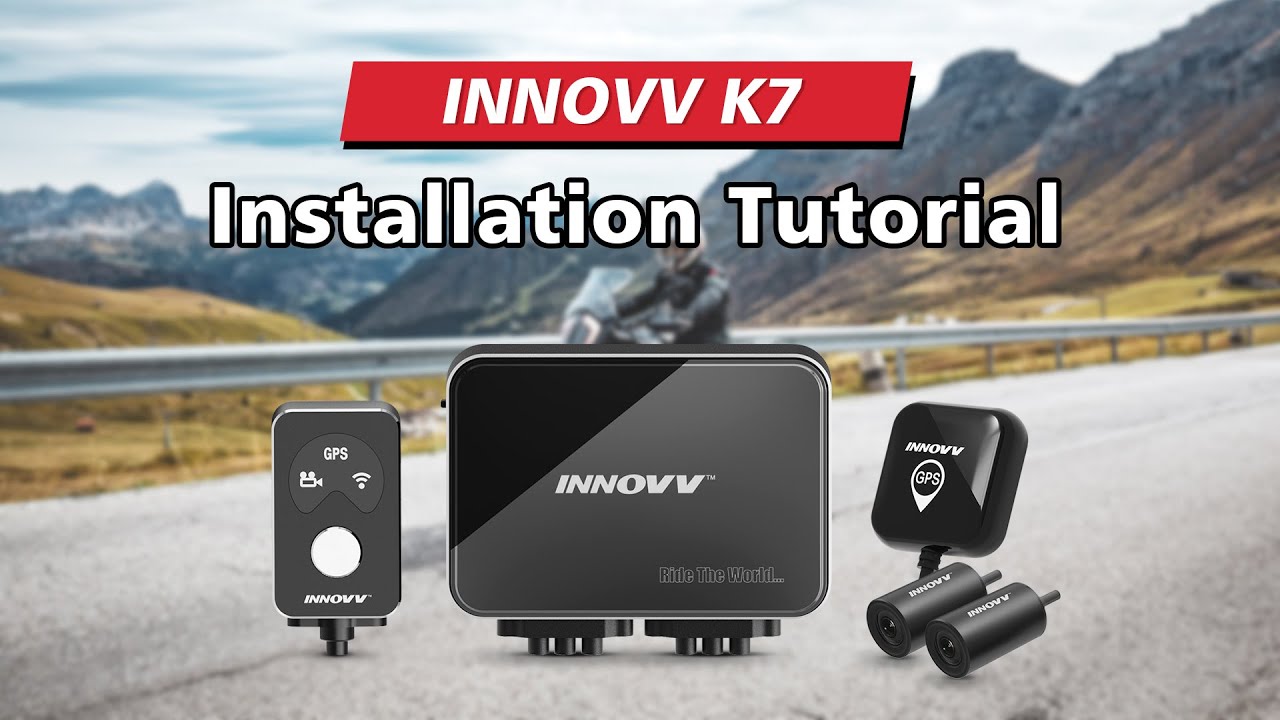 INNOVV K7 Motorcycle Dashcam Installation Guide, with the demonstration model being the BMW NINET.