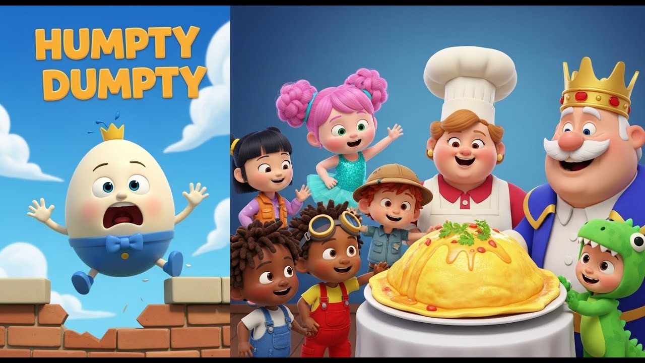 Humpty Dumpty 👑🥚 | Classic Nursery Rhymes for Children