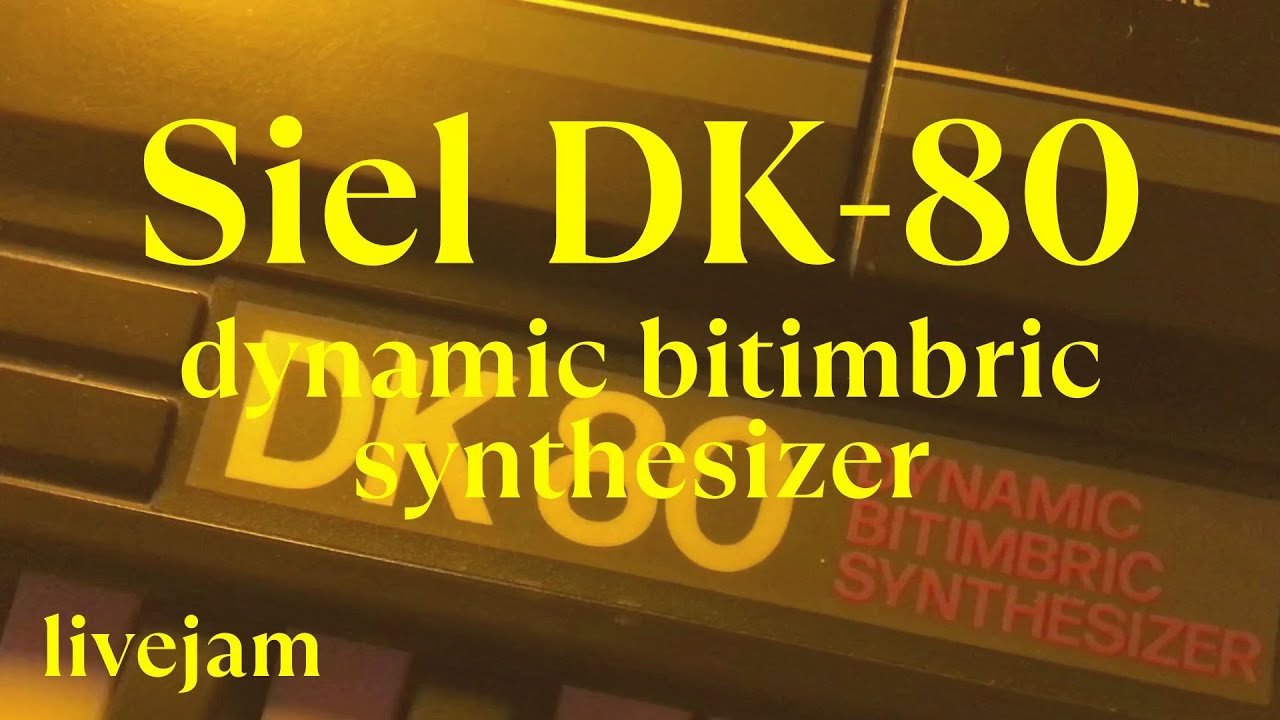 Siel DK80 - 1885 Dynamic Bitimbric Synthesizer - LiveJam Enso Looper / Alteza Reverb