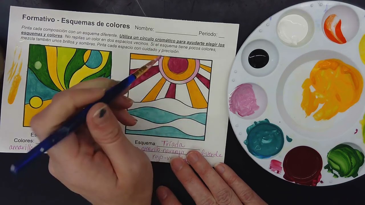 Esquemas de Colores con Pintura Témpera: Parte 2