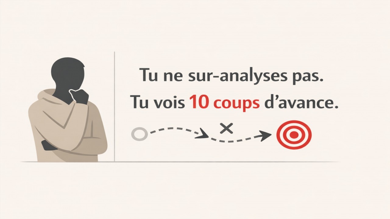 Tu ne sur-analyses pas. Tu vois 10 coups d'avance.