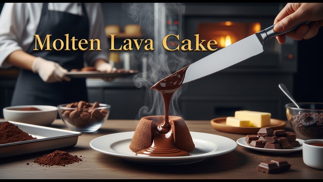 How Molten Lava Cake Is Made In Factory  Complete Baking Process #CakeFactory #FoodProduction