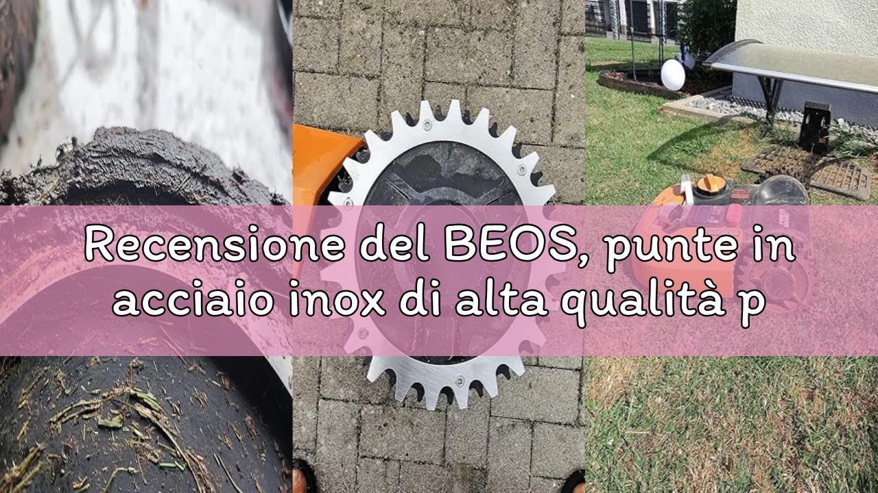 Recensione del BEOS, punte in acciaio inox di alta qualità per Worx Landroid S/M, lucidate, fori per