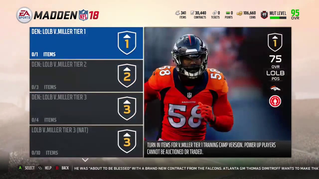 Madden 18 Ultimate Team New Power Up Sets Available for Position Hero Players - Offense And Defense