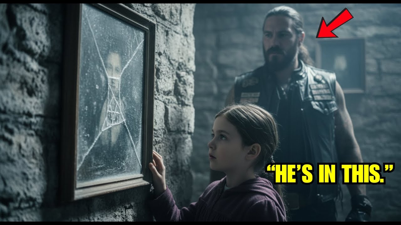 The Hell’s Angels Biker Found the Girl Studying a Frozen Portrait That Exposed a Hidden Legacy