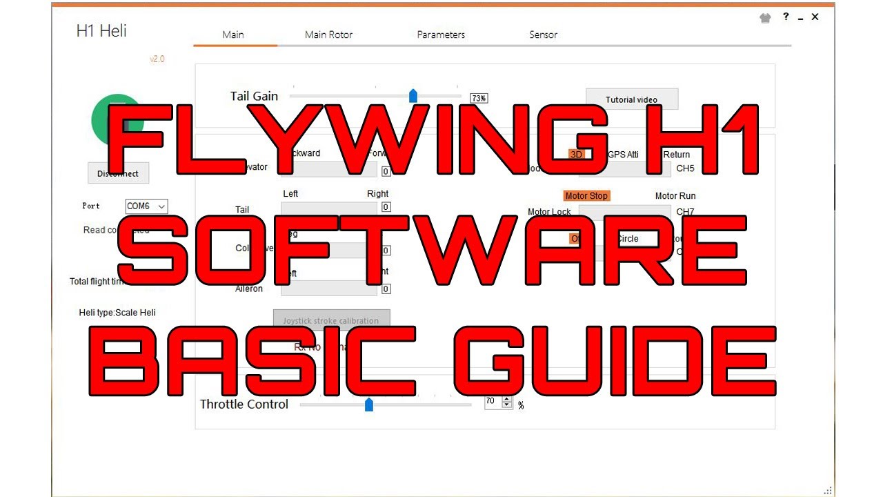 Flywing H1 software - Basic guide