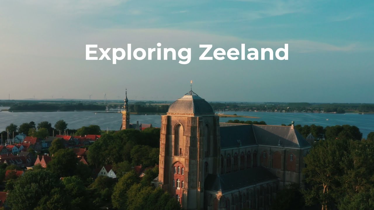 Flying Over Zeeland in the Netherlands
