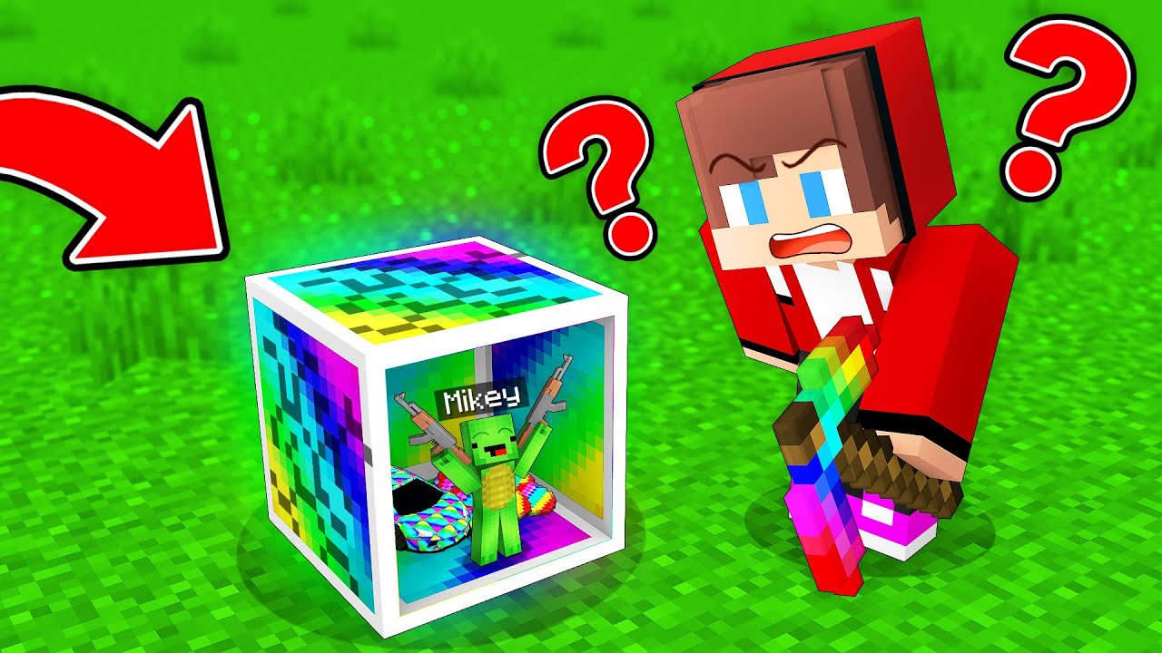 Why JJ Want To DESTROY Mikey’s TINY BASE In OP BLOCK in Minecraft? (Maizen)
