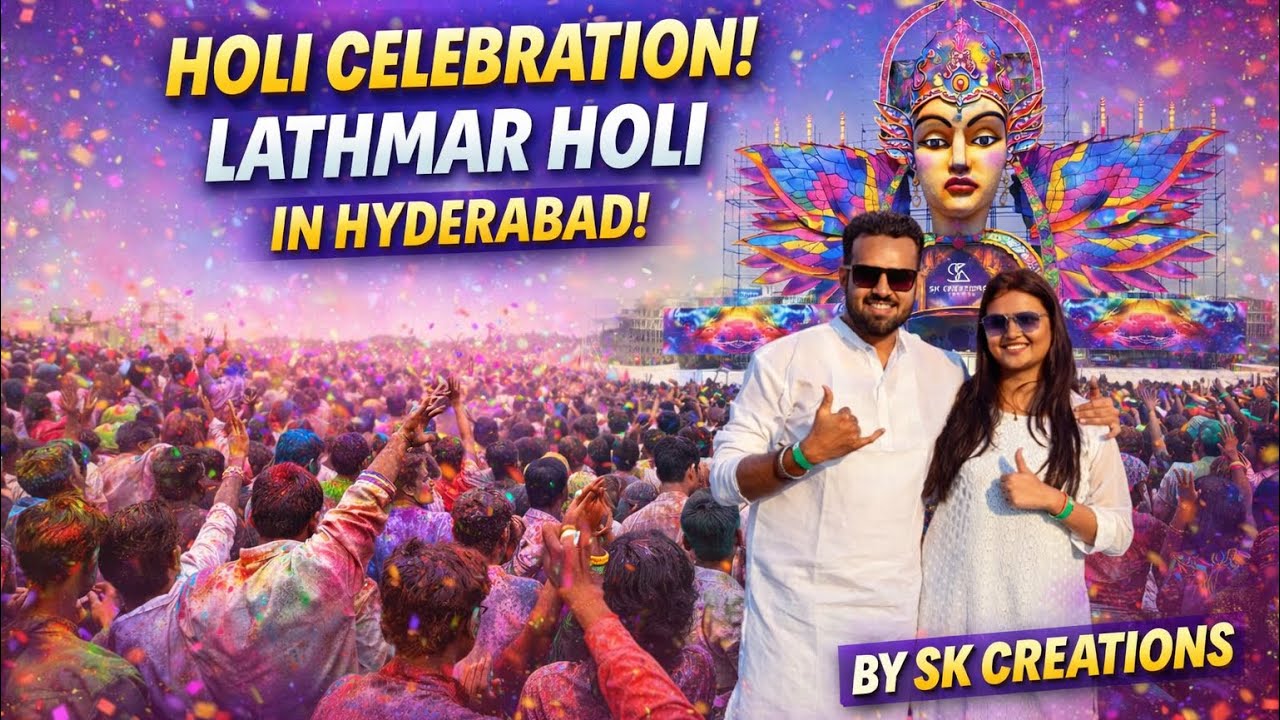 Lathmar Holi Celebration in Hyderabad 🔥 | Craziest Holi Festival Ever!