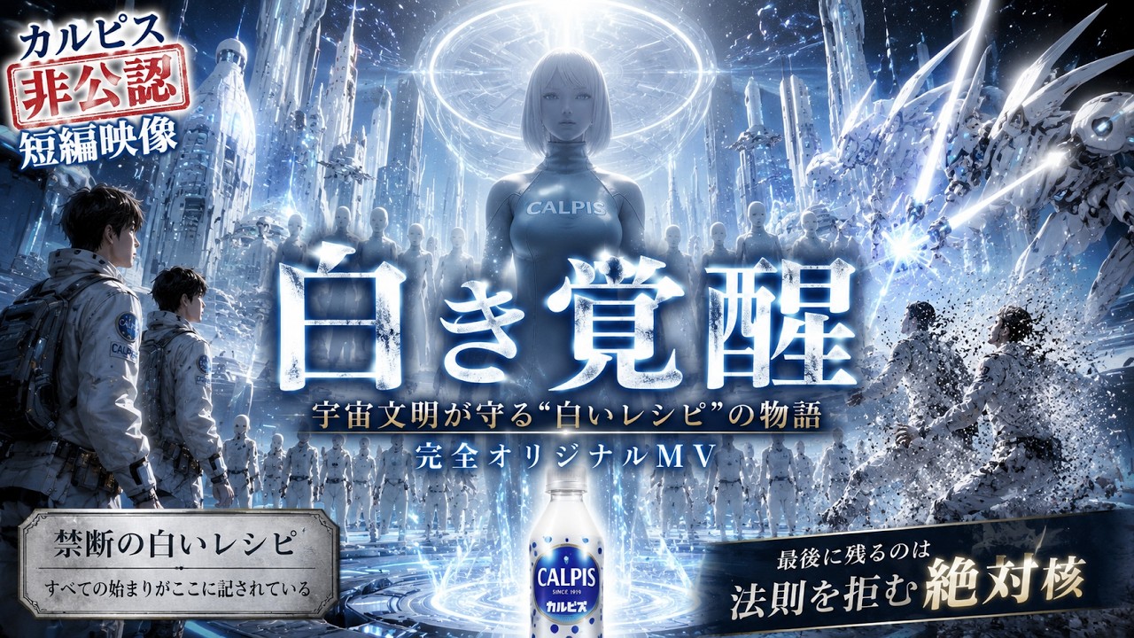 【カルピス非公認短編映像】白き覚醒｜宇宙文明が守る“白いレシピ”の物語【完全オリジナルMV】