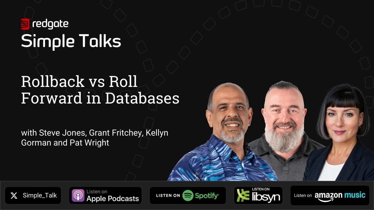 Rollback vs Roll Forward in Databases