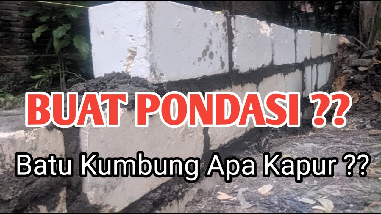 TRICK DAN CARA PASANG BATU KUMBUNG BUAT PONDASI