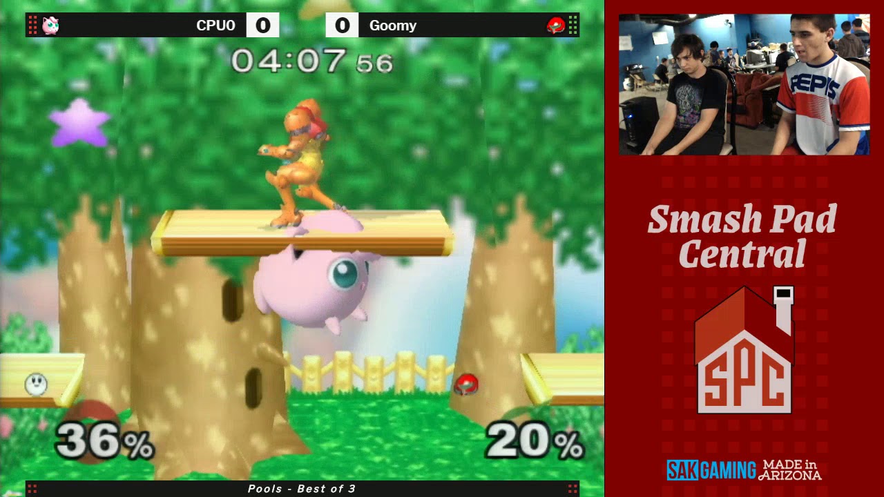 SPC 133 Pools - CPU0 (Jigglypuff) vs Goomy (Samus)