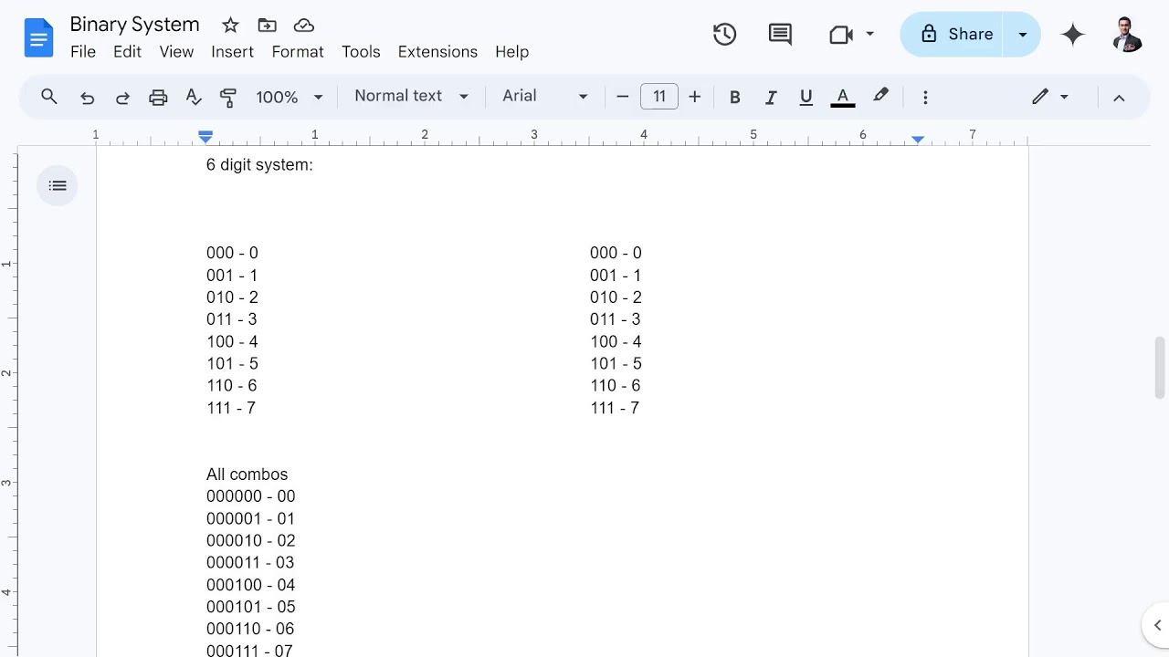 Creating Binary System | Memory Training 10/15/24